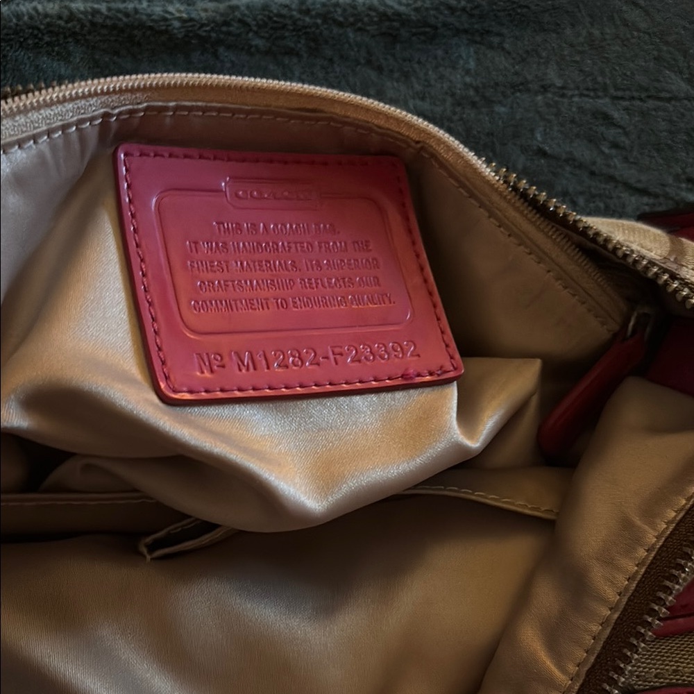 Coach Brown and Pink Women's Bag - Picture 3 of 5
